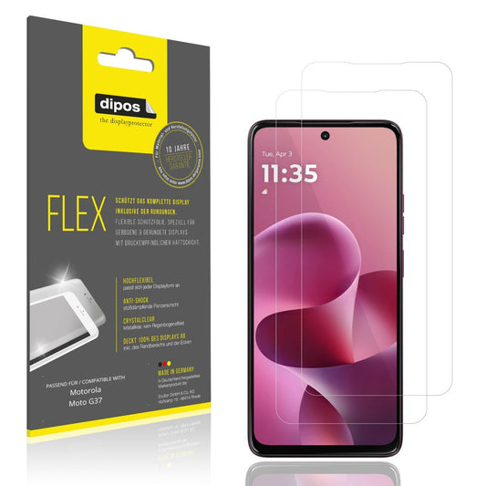 2x 3D Full Cover Schutzfolie für Motorola Moto G37 (1)