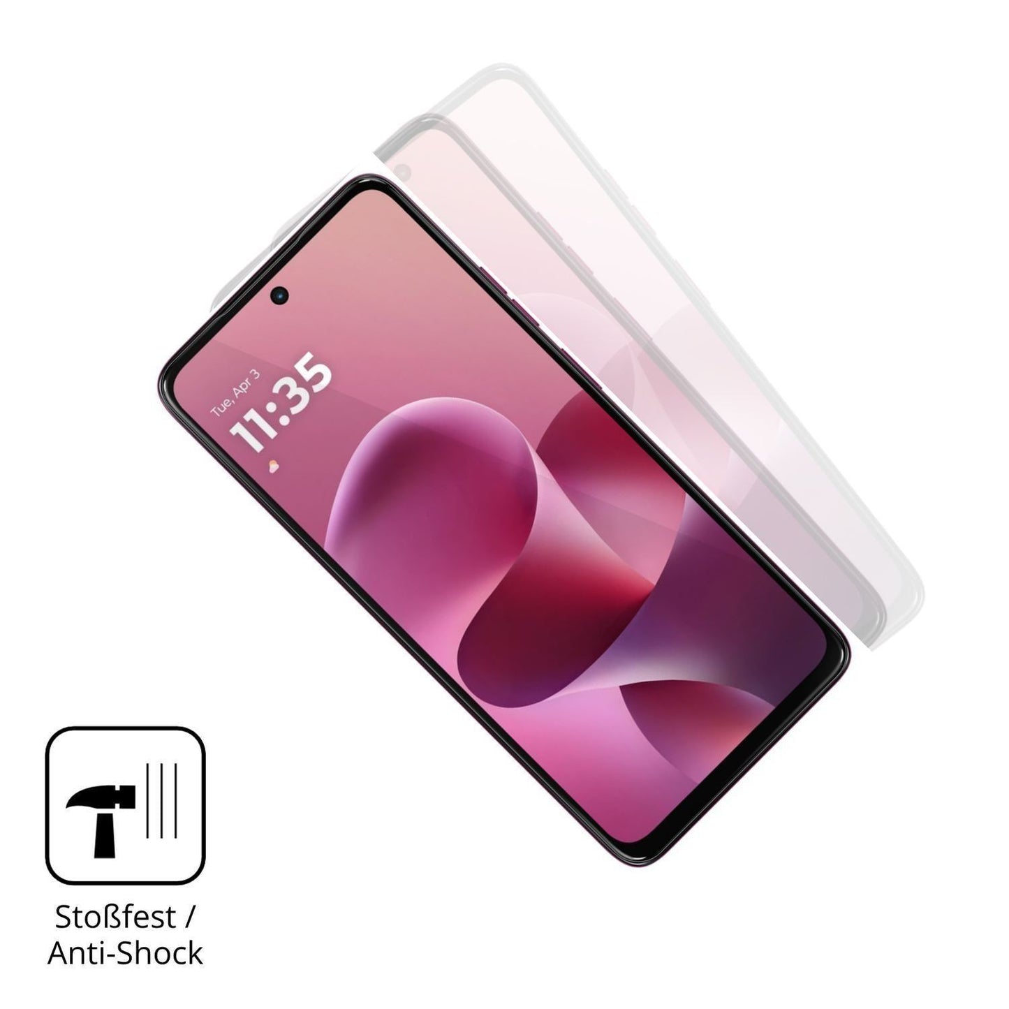 2x 3D Full Cover Schutzfolie für Motorola Moto G37 (4)