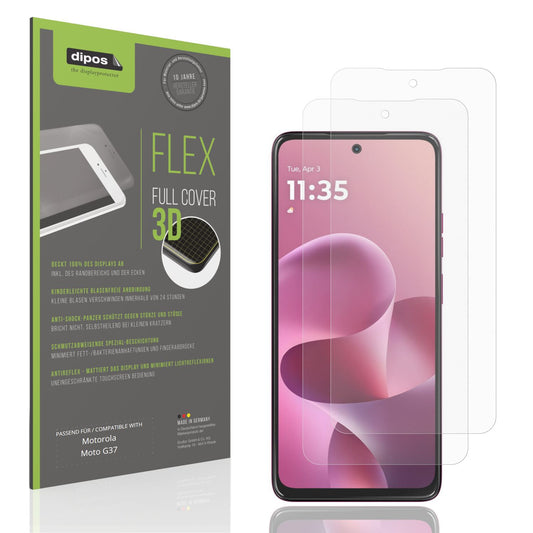 2x Full Cover Schutzfolie matt für Motorola Moto G (1)