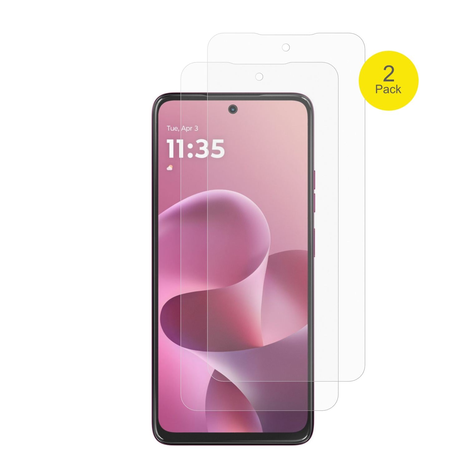 2x Full Cover Schutzfolie matt für Motorola Moto G (2)