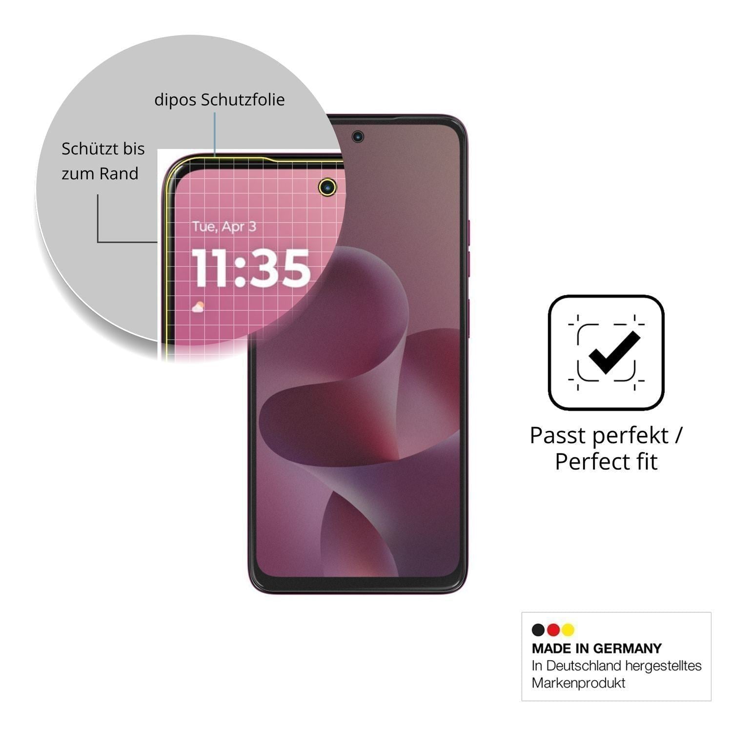 Full Cover Privacy Blickschutzfolie für Motorola M (4)
