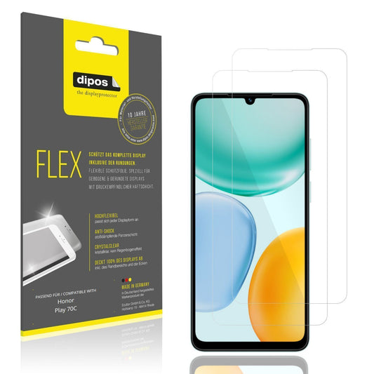 2x 3D Full Cover Schutzfolie für Honor Play 70C (1)