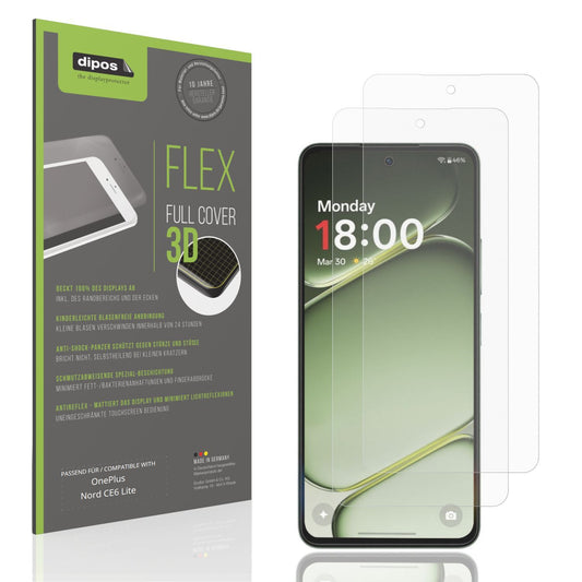 2x Full Cover Schutzfolie matt für OnePlus Nord CE (1)