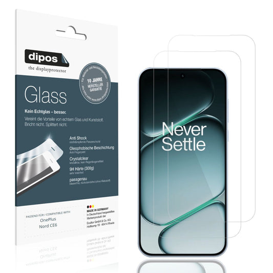 2x 9H Schutzfolie für OnePlus Nord CE6 Panzerfolie (1)