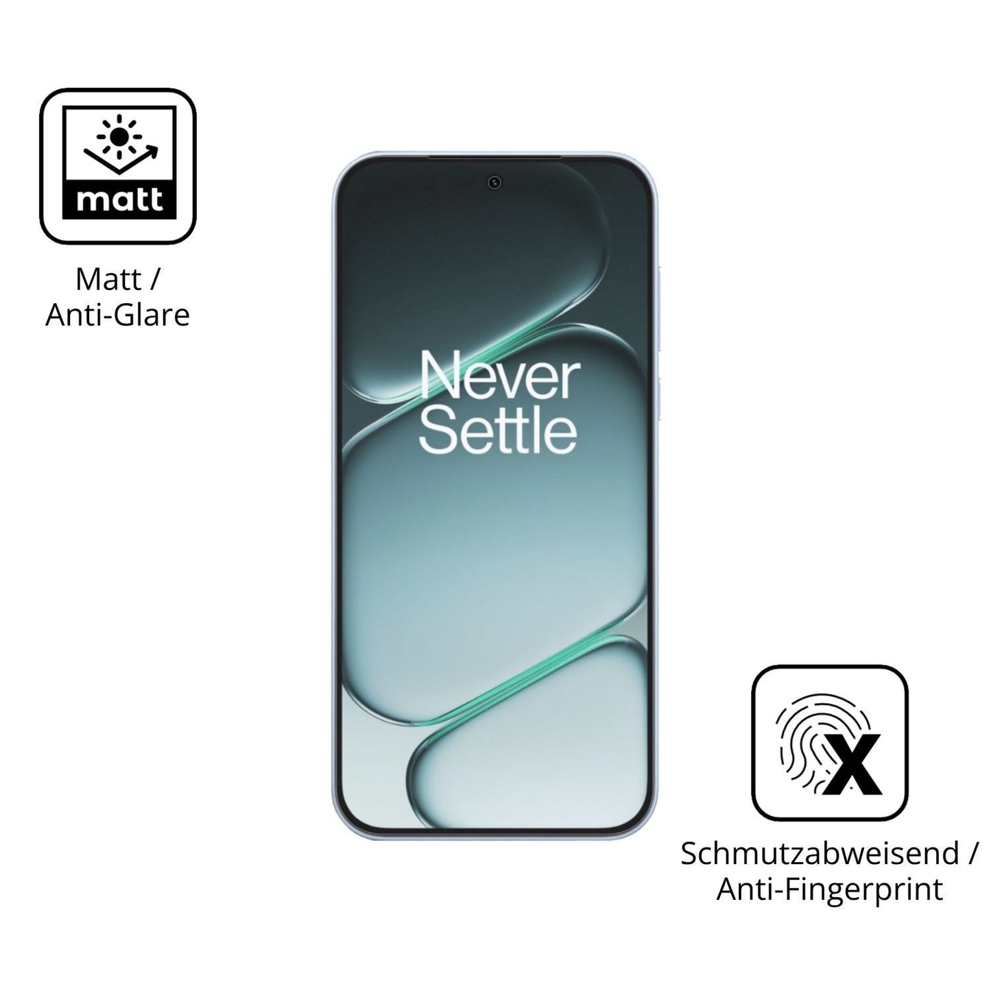 2x 9H Schutzfolie matt für OnePlus Nord CE6 Panzer (5)