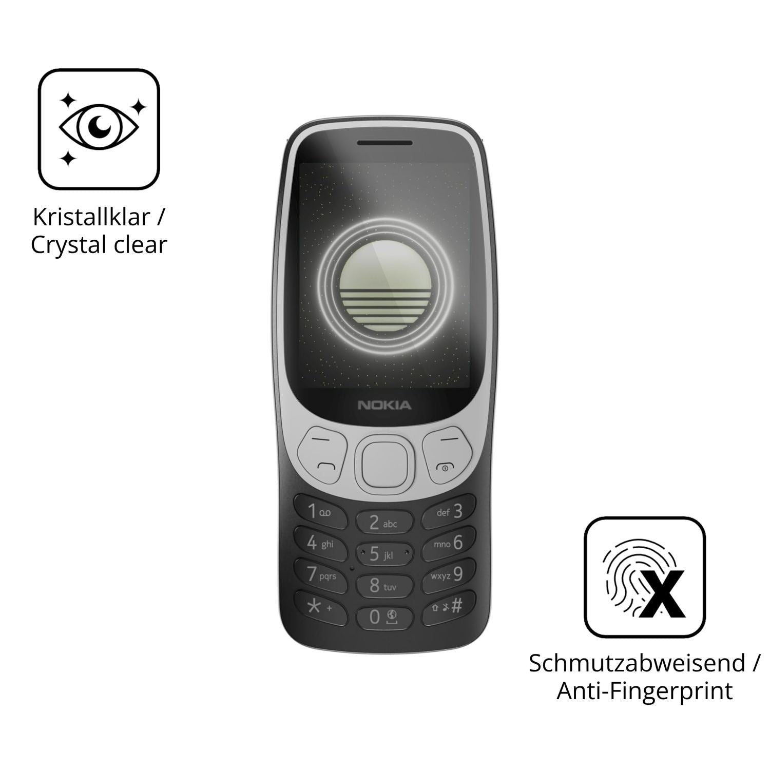 2x 9H Schutzfolie für Nokia 3210 4G Panzerfolie (5)