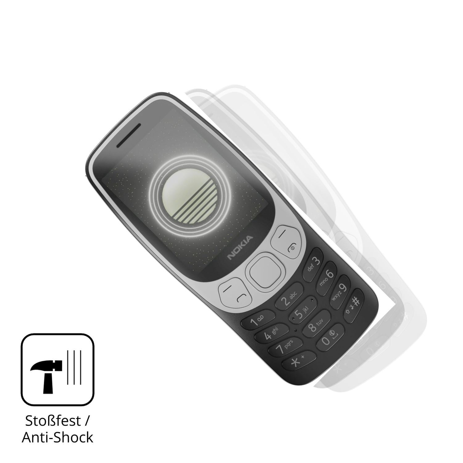 2x 9H Schutzfolie matt für Nokia 3210 4G Panzerfol (4)