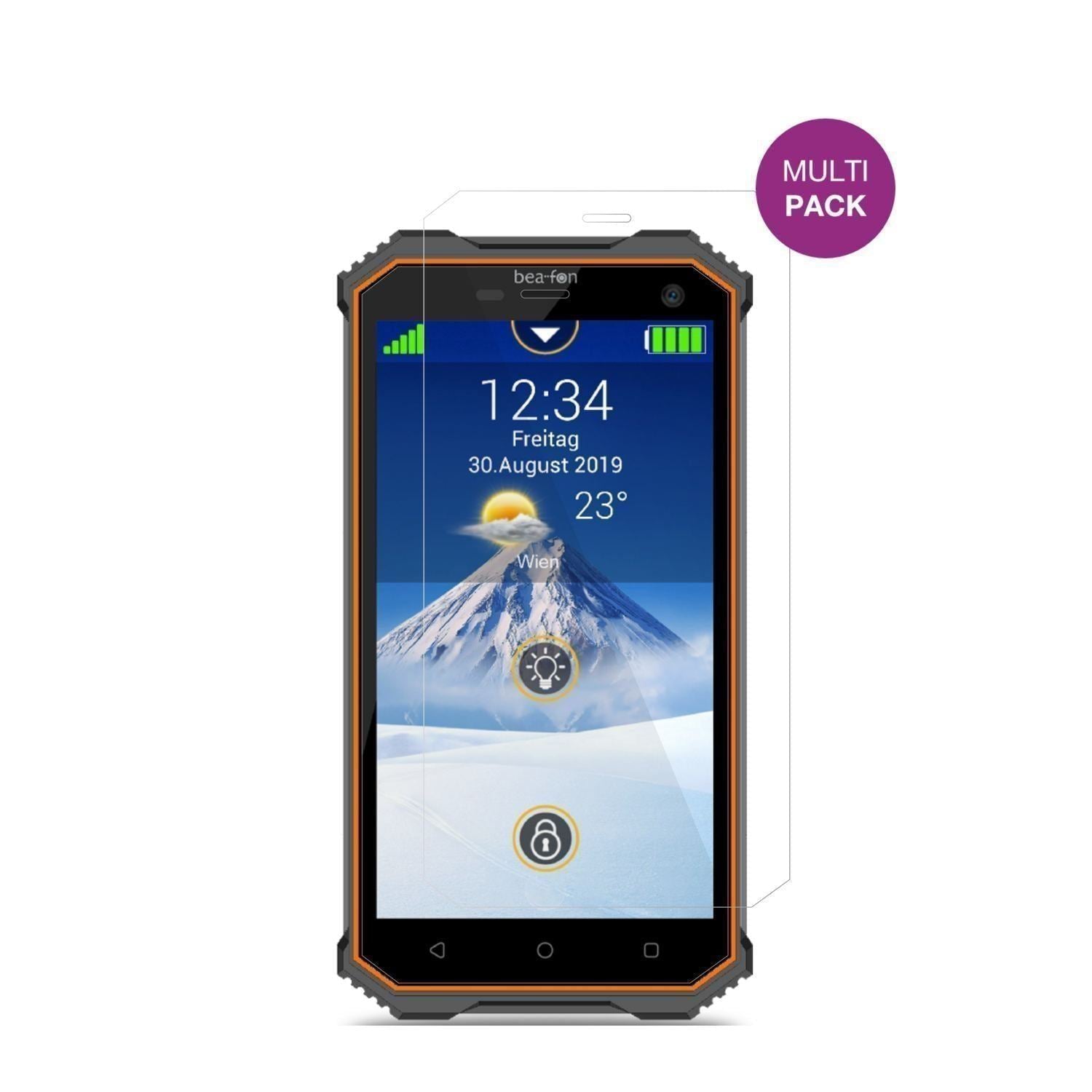 4x Schutzfolie klar für Beafon X5 Display-Schutzfo (2)