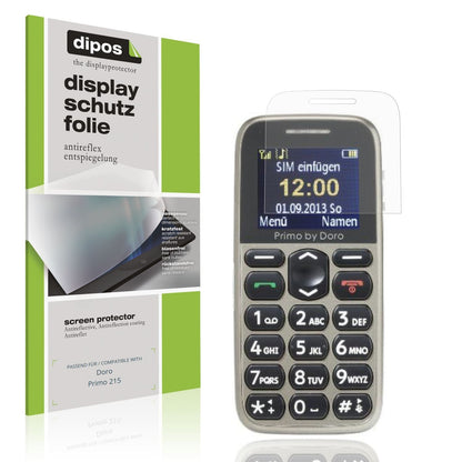 4x Schutzfolie matt für Doro Primo 215 Display-Sch (1)