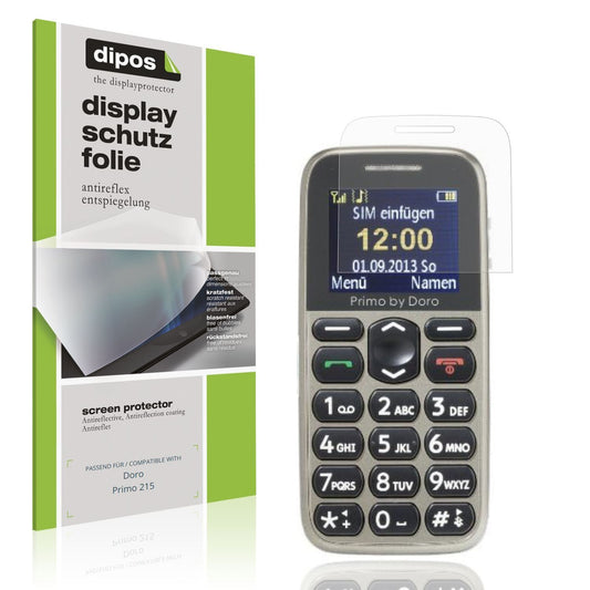 4x Schutzfolie matt für Doro Primo 215 Display-Sch (1)