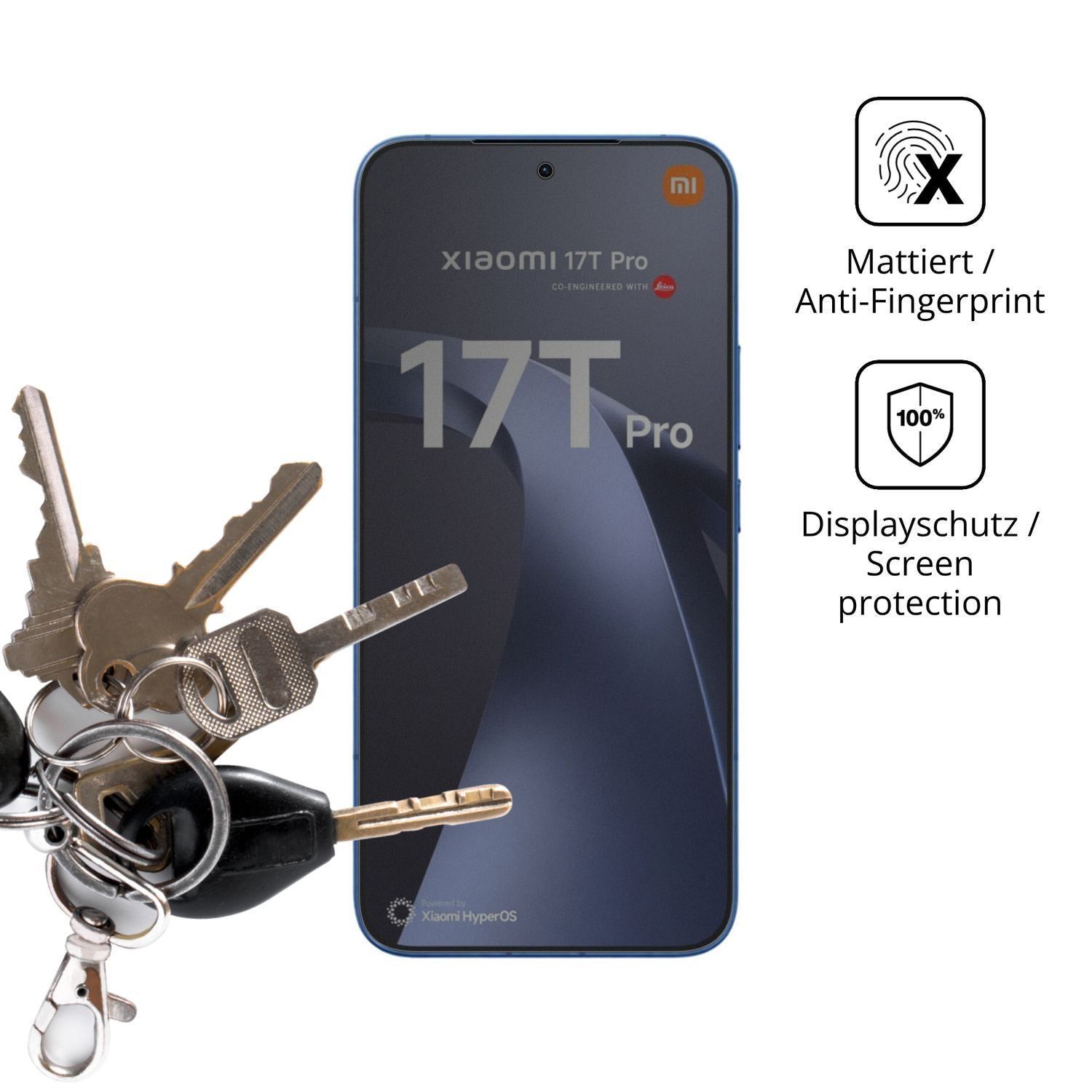 Blickschutzfolie für Xiaomi 17T Pro matt Schutzfol (3)