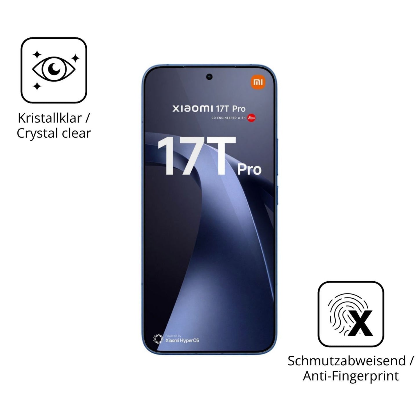 2x 9H Schutzfolie für Xiaomi 17T Pro Panzerfolie (5)