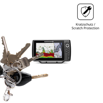 2x Schutzfolie klar für Humminbird Helix 9 Display (4)