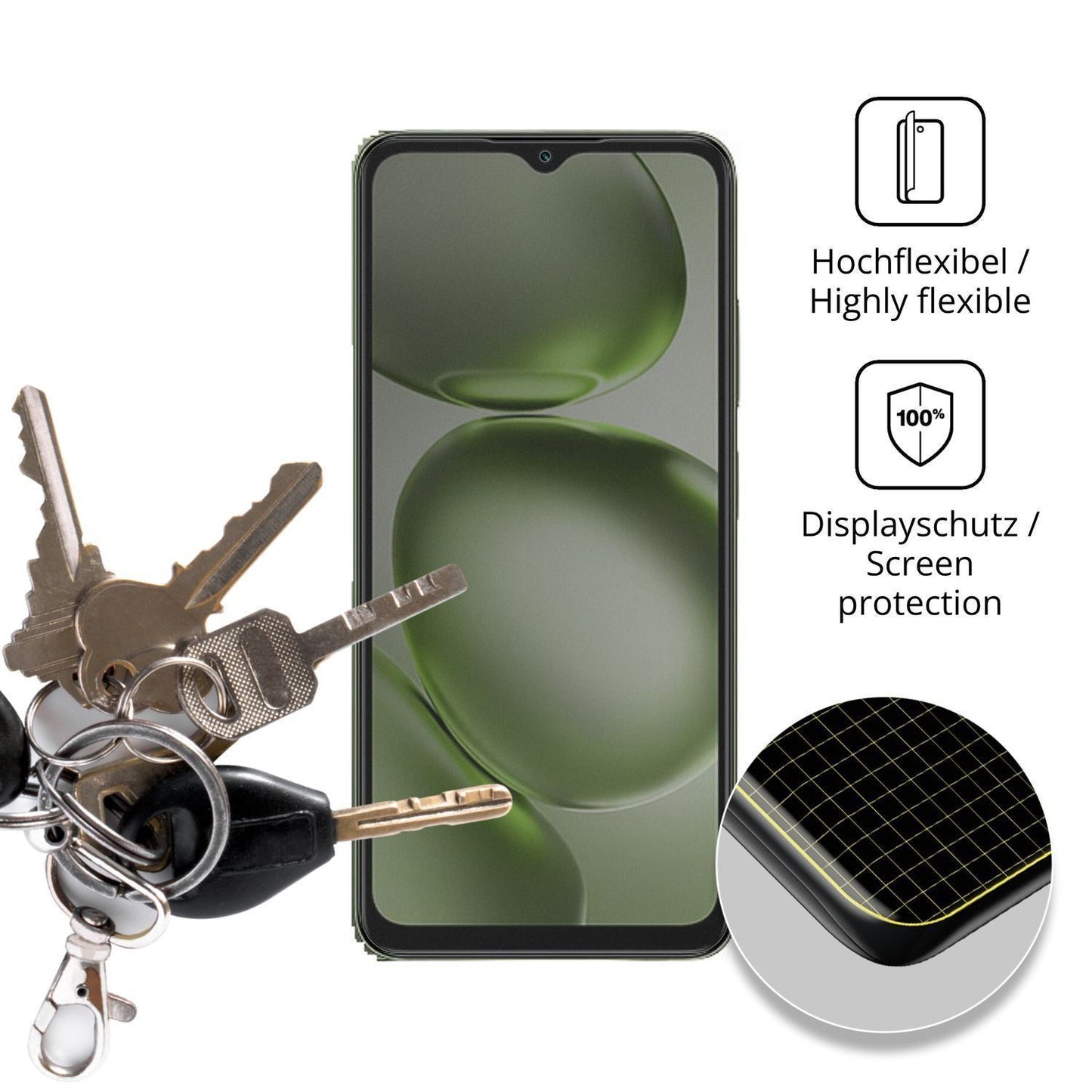 Full Cover Privacy Blickschutzfolie für Itel Zeno  (3)