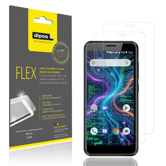 2x 3D Full Cover Schutzfolie für Myria L500 (1)