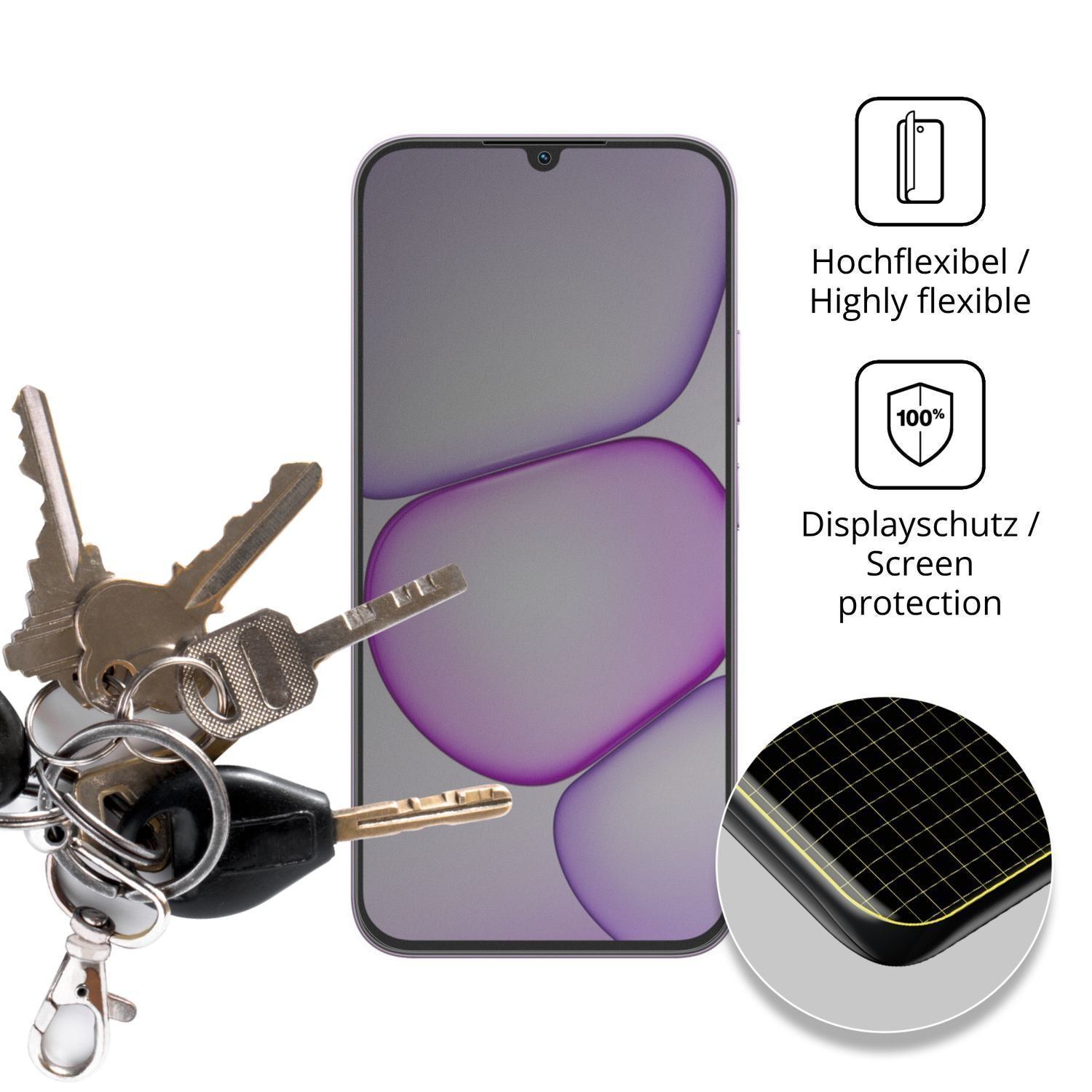 Full Cover Privacy Blickschutzfolie für Realme C10 (3)