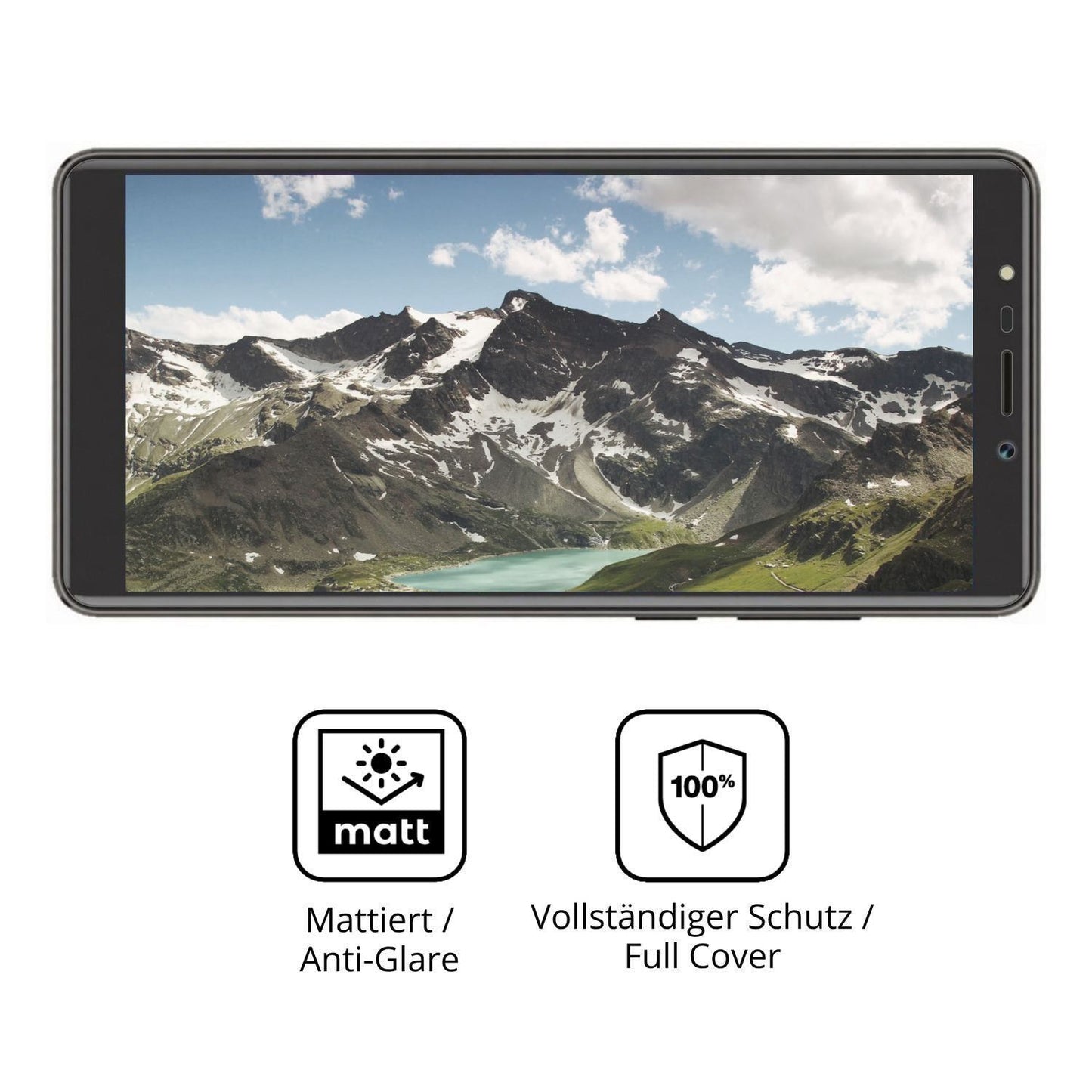 2x Full Cover Schutzfolie matt für Myria L600 (5)