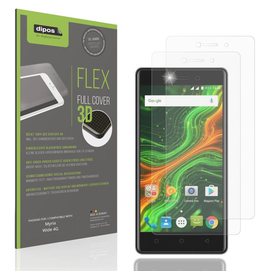 2x Full Cover Schutzfolie matt für Myria Wide 4G (1)