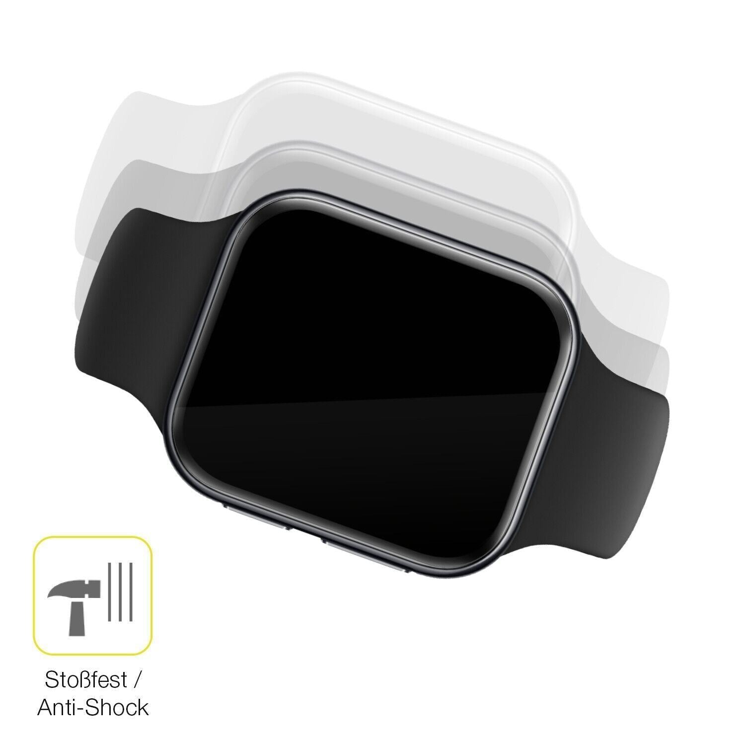 1x 3D Full Cover Schutzfolie für OPPO Watch 3 (4)
