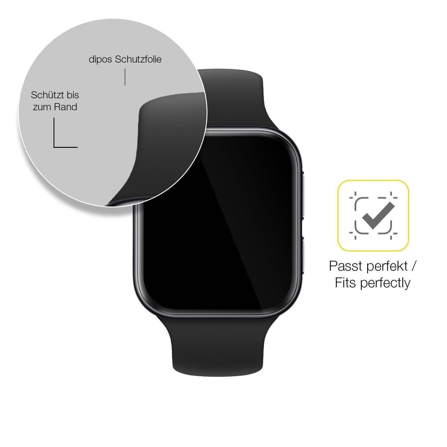 1x 3D Full Cover Schutzfolie für OPPO Watch 3 (6)