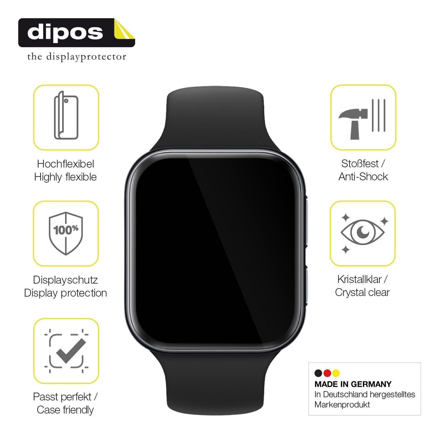 1x 3D Full Cover Schutzfolie für OPPO Watch 3 (7)