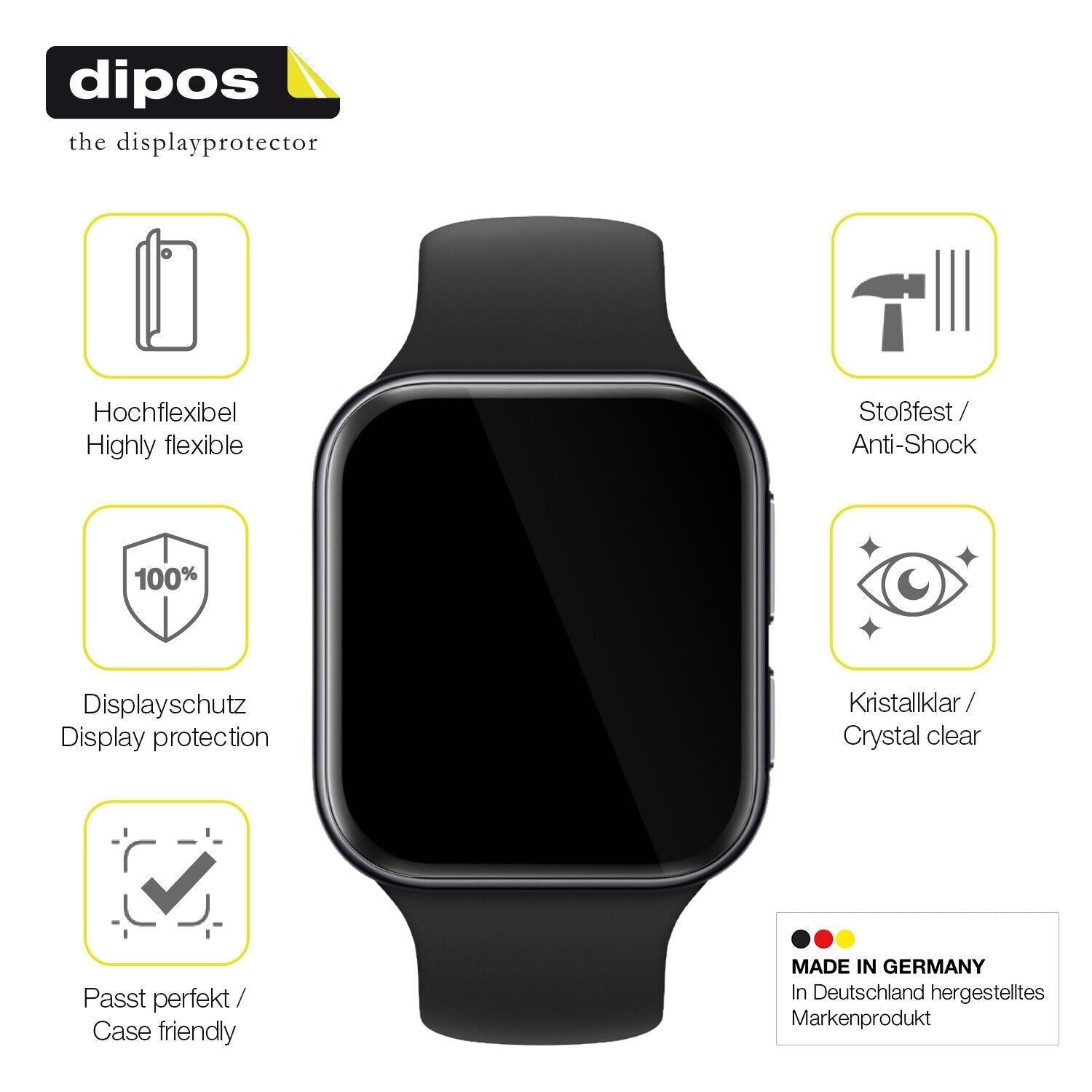 1x 3D Full Cover Schutzfolie für OPPO Watch 3 (7)