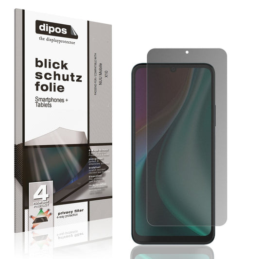 Blickschutzfolie für NUU Mobile X10 matt Schutzfol (1)