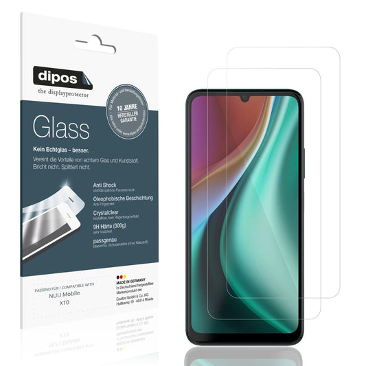 2x 9H Schutzfolie für NUU Mobile X10 Panzerfolie (1)