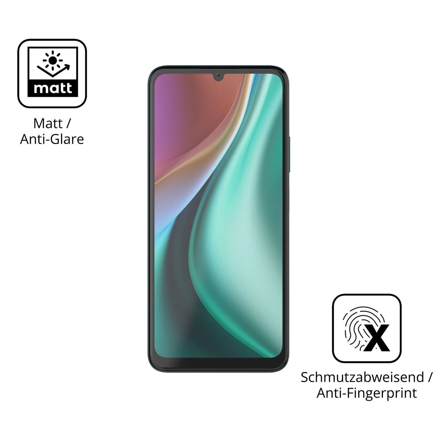 2x 9H Schutzfolie matt für NUU Mobile X10 Panzerfo (5)