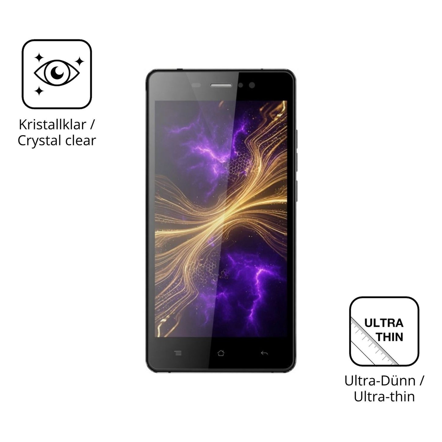 4x Schutzfolie klar für Myria Fit Display-Schutzfo (5)