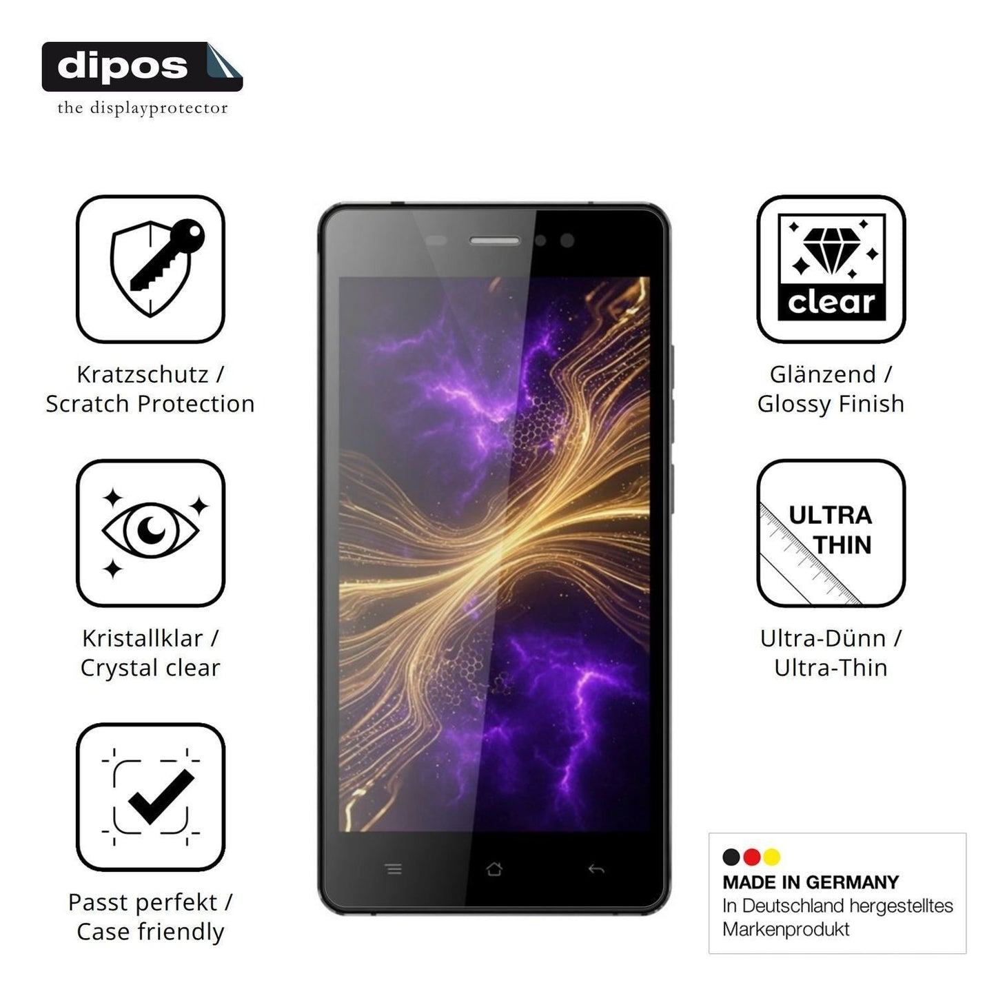 4x Schutzfolie klar für Myria Fit Display-Schutzfo (7)