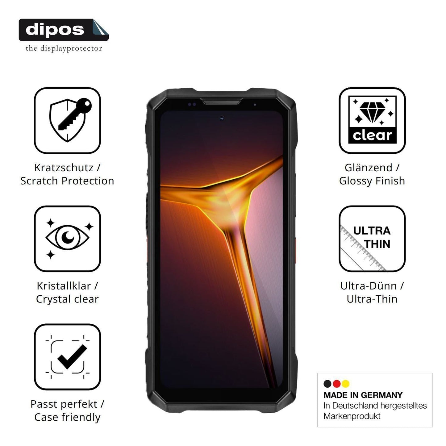 4x Schutzfolie klar für Doogee V Max 2 Display-Sch (7)
