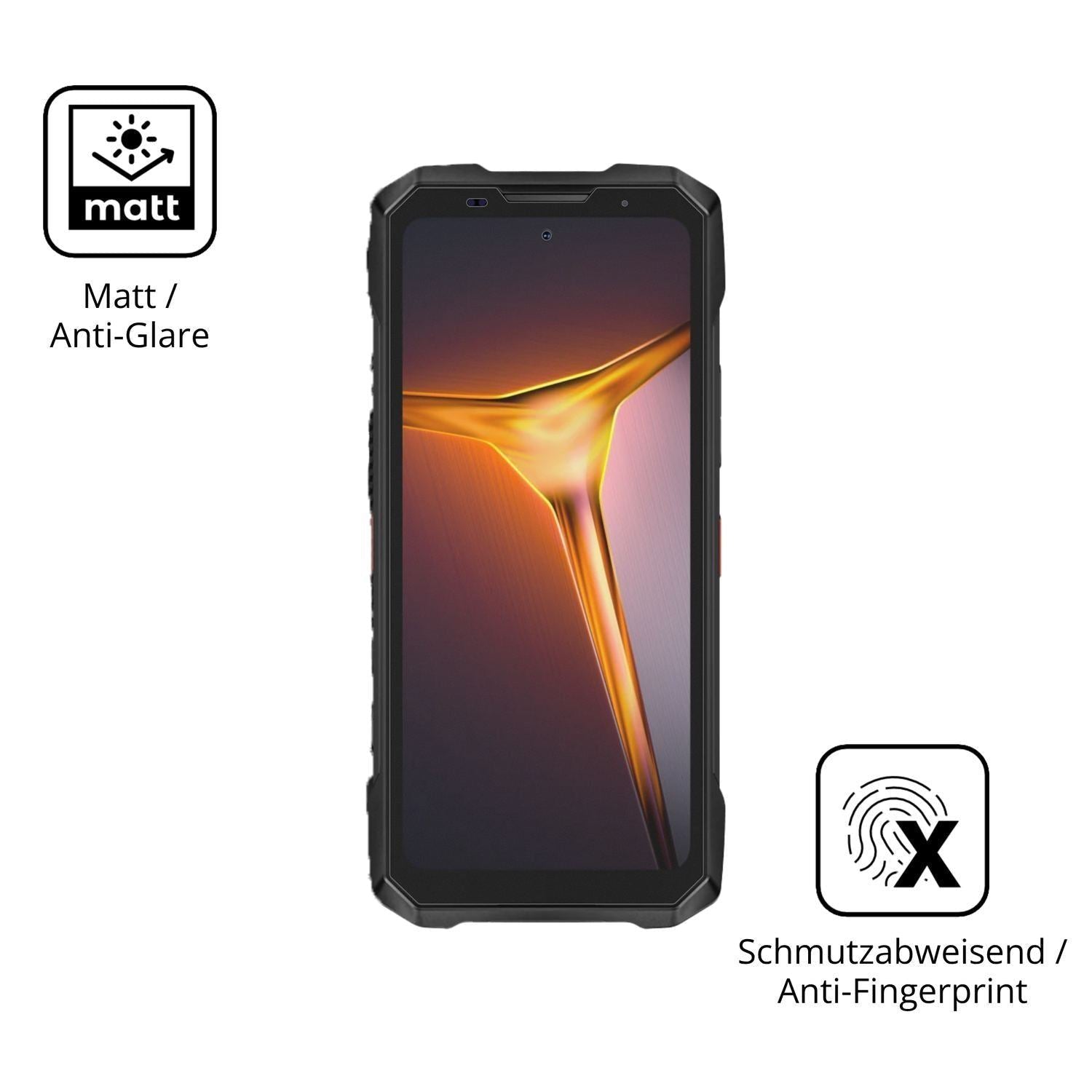 4x Schutzfolie matt für Doogee V Max 2 Display-Sch (5)