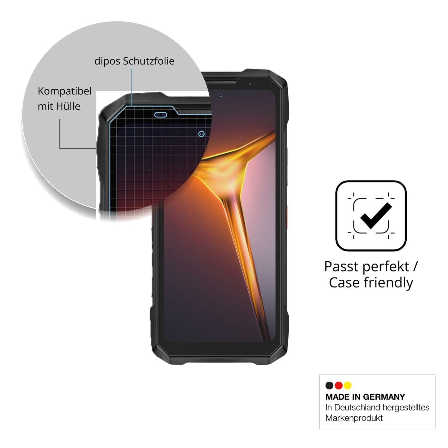 4x Schutzfolie matt für Doogee V Max 2 Display-Sch (6)