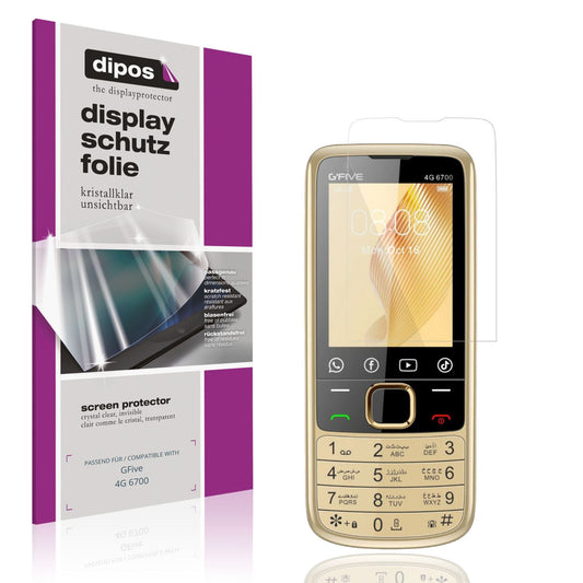 4x Schutzfolie klar für GFive 4G 6700 Display-Schu (1)