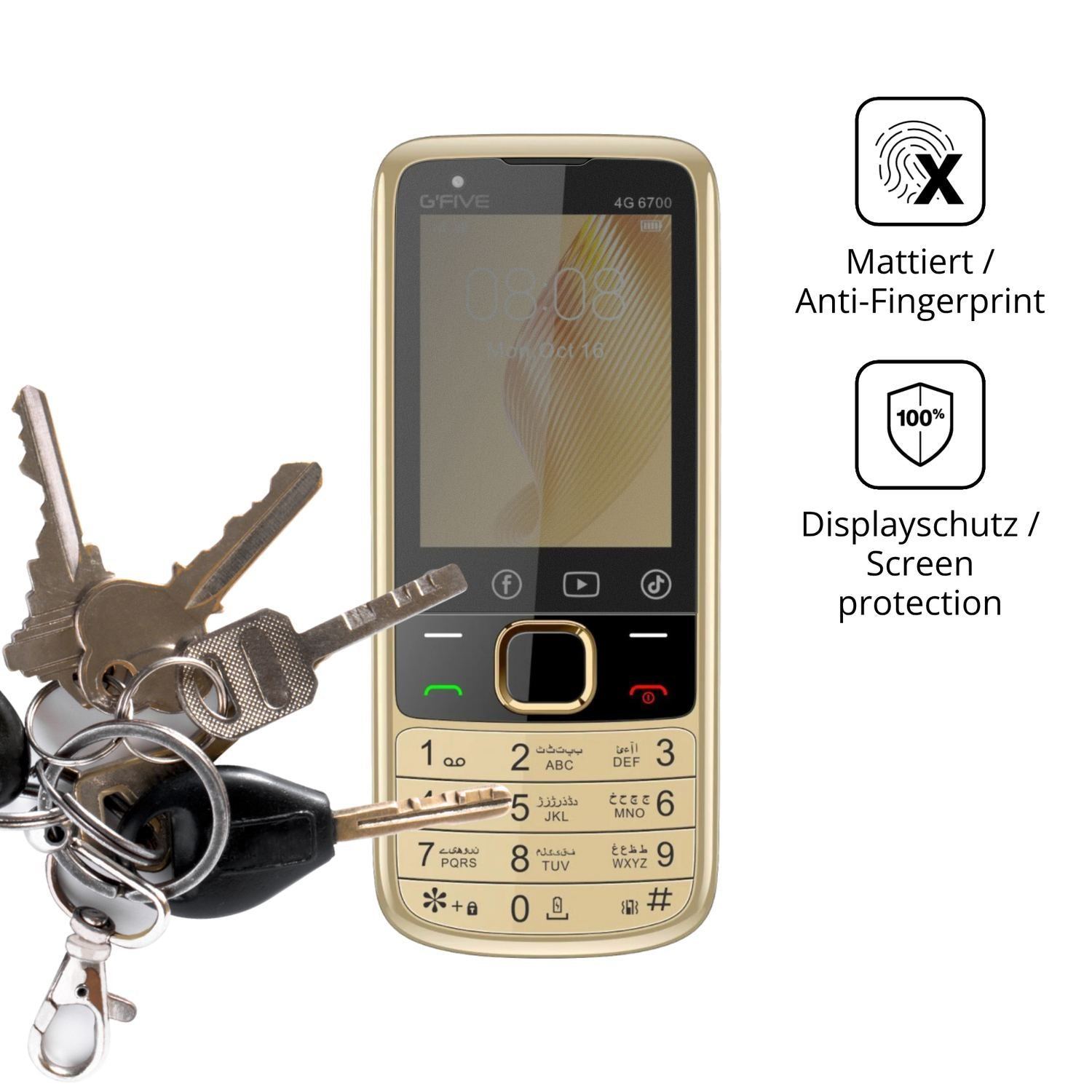 Blickschutzfolie für GFive 4G 6700 matt Schutzfoli (3)