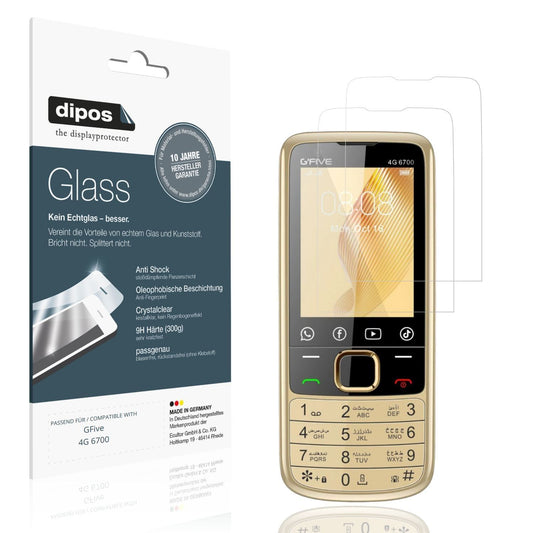 2x 9H Schutzfolie für GFive 4G 6700 Panzerfolie (1)