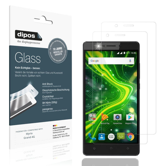 2x 9H Schutzfolie für Myria Grand 4G Panzerfolie (1)