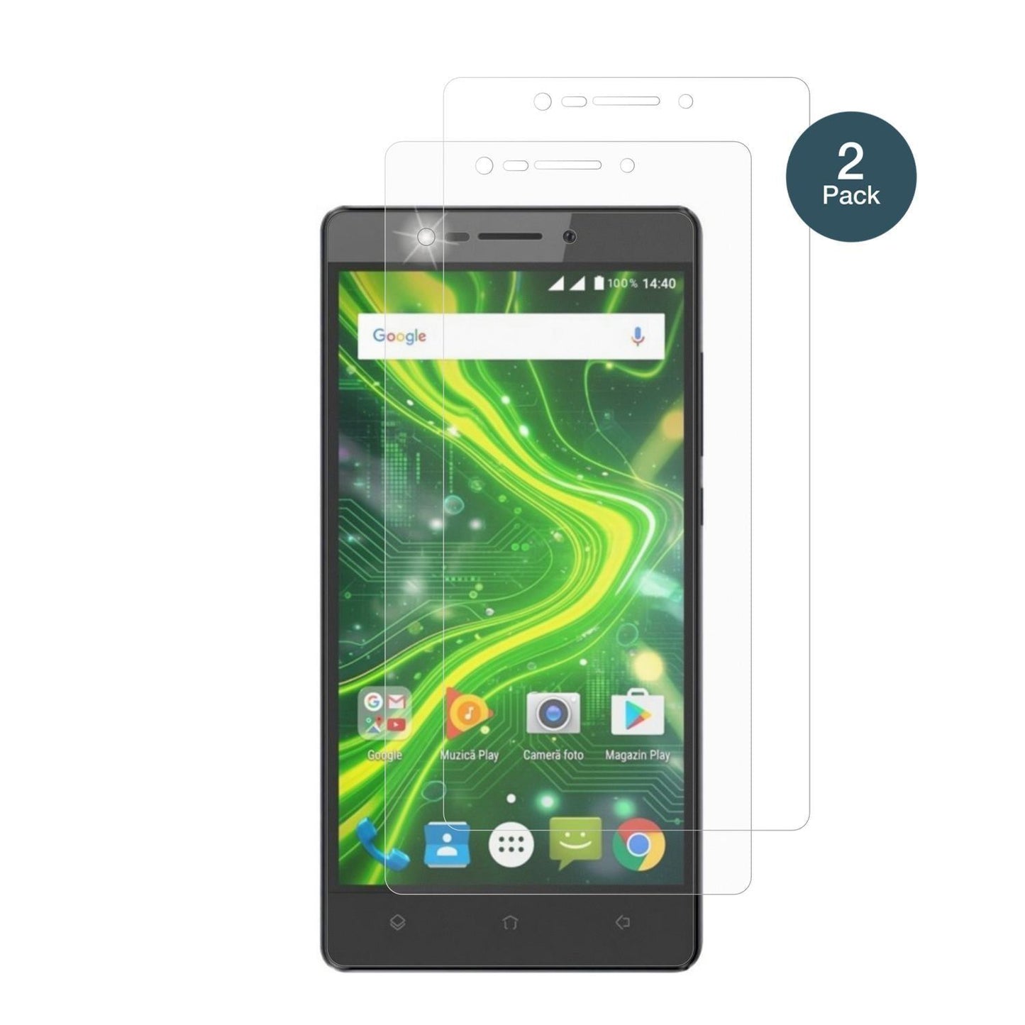 2x 9H Schutzfolie matt für Myria Grand 4G Panzerfo (2)