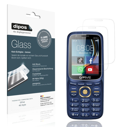 2x 9H Schutzfolie für GFive 4G Style Panzerfolie (1)