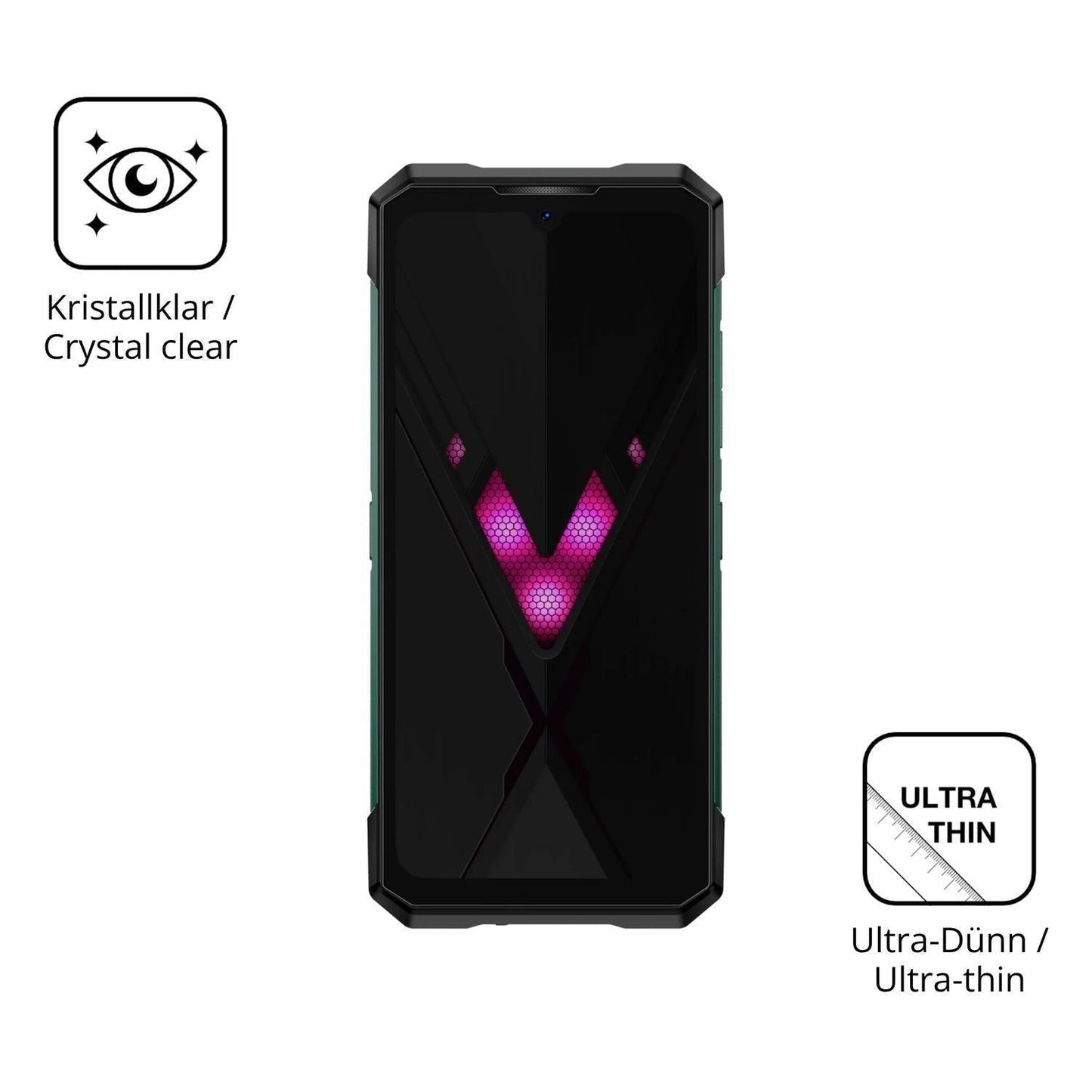 4x Schutzfolie klar für Doogee S200 Ultra Display- (5)