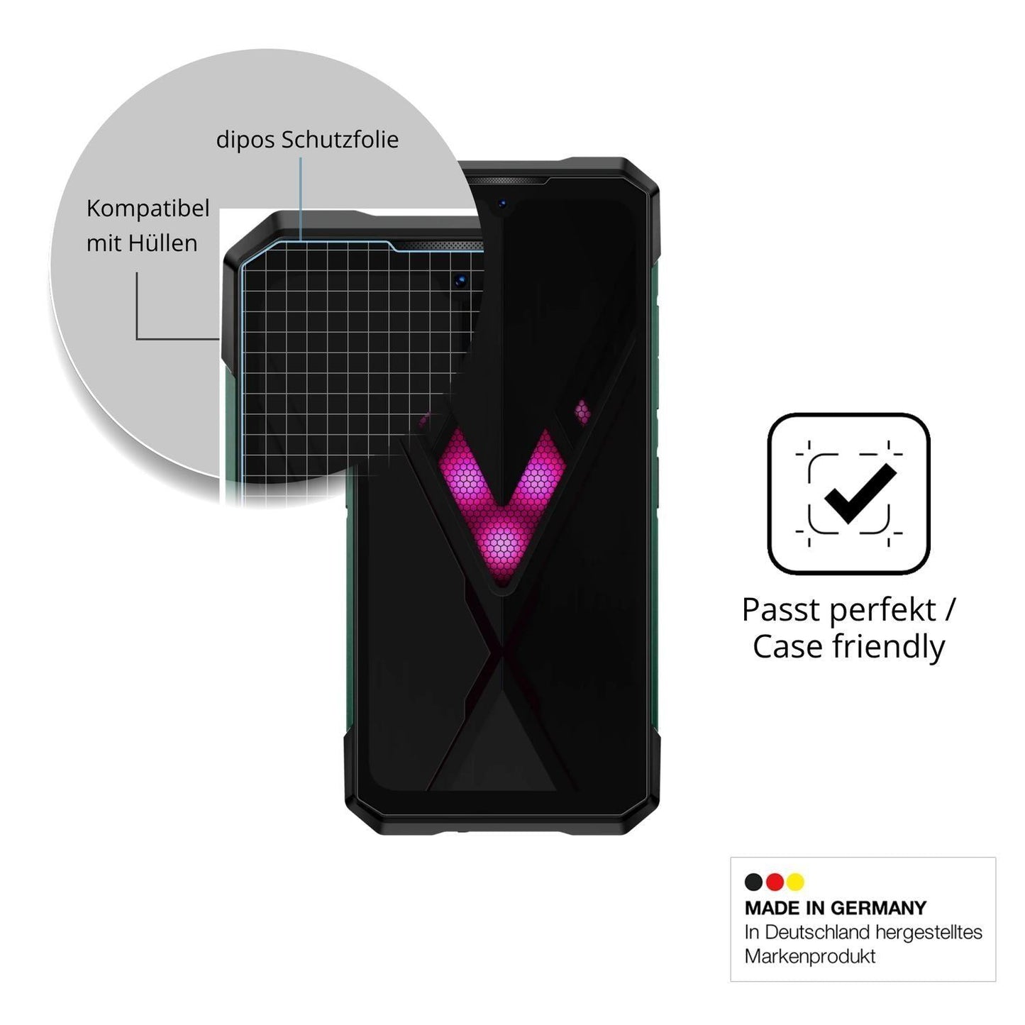 4x Schutzfolie klar für Doogee S200 Ultra Display- (6)