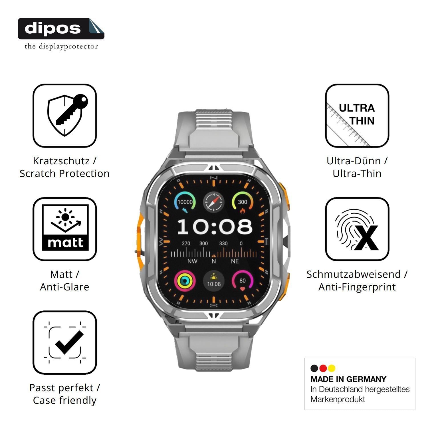 6x Schutzfolie matt für Neksong Thor 3.0 Display-S (7)