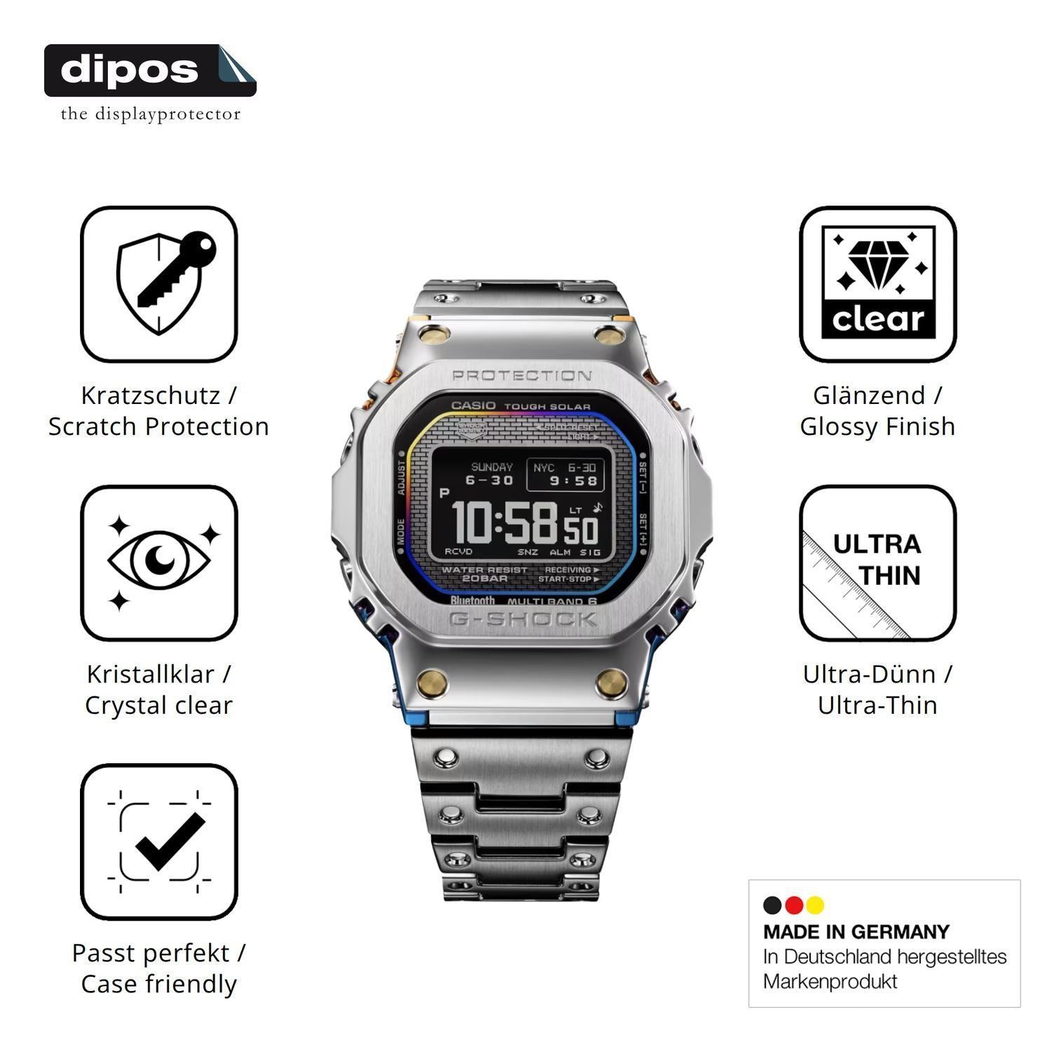 6x Schutzfolie klar für Casio G-Shock GMW-BZ5000RC (7)