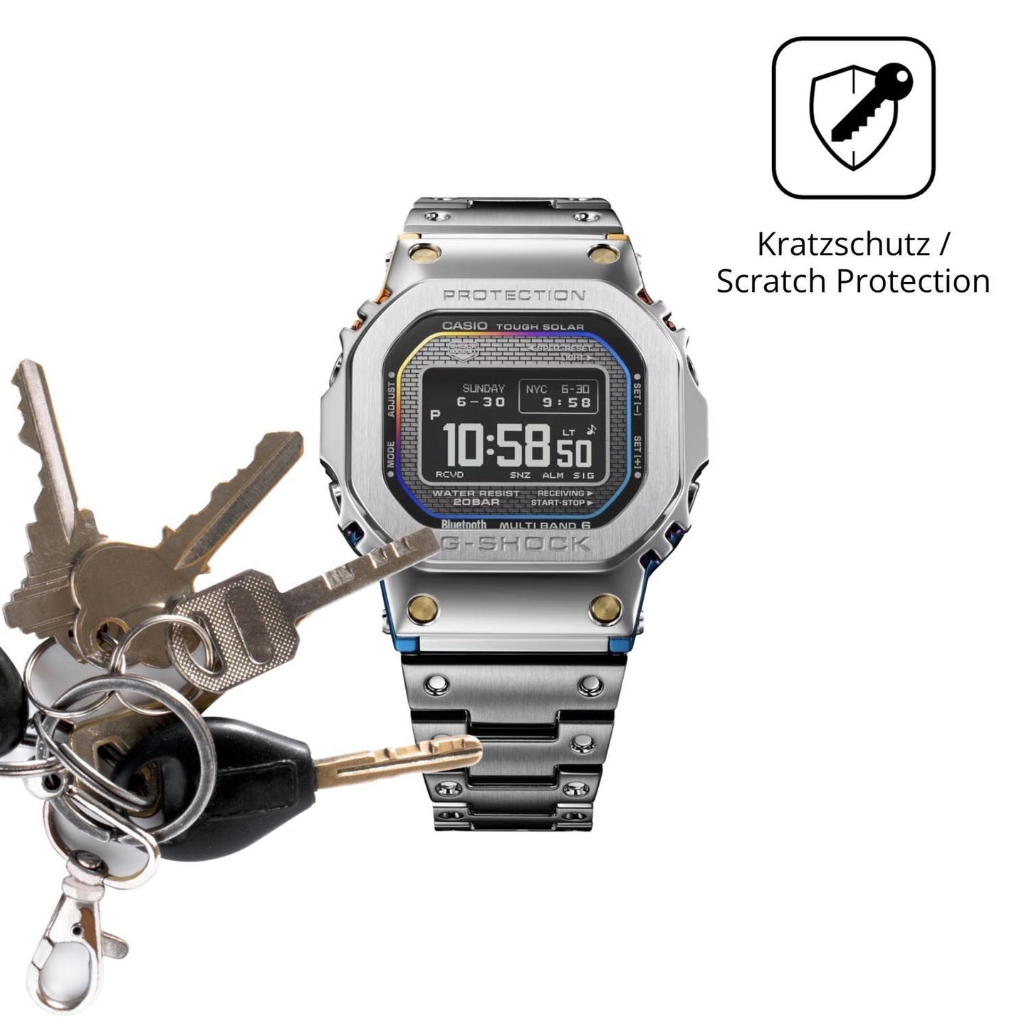6x Schutzfolie matt für Casio G-Shock GMW-BZ5000RC (4)
