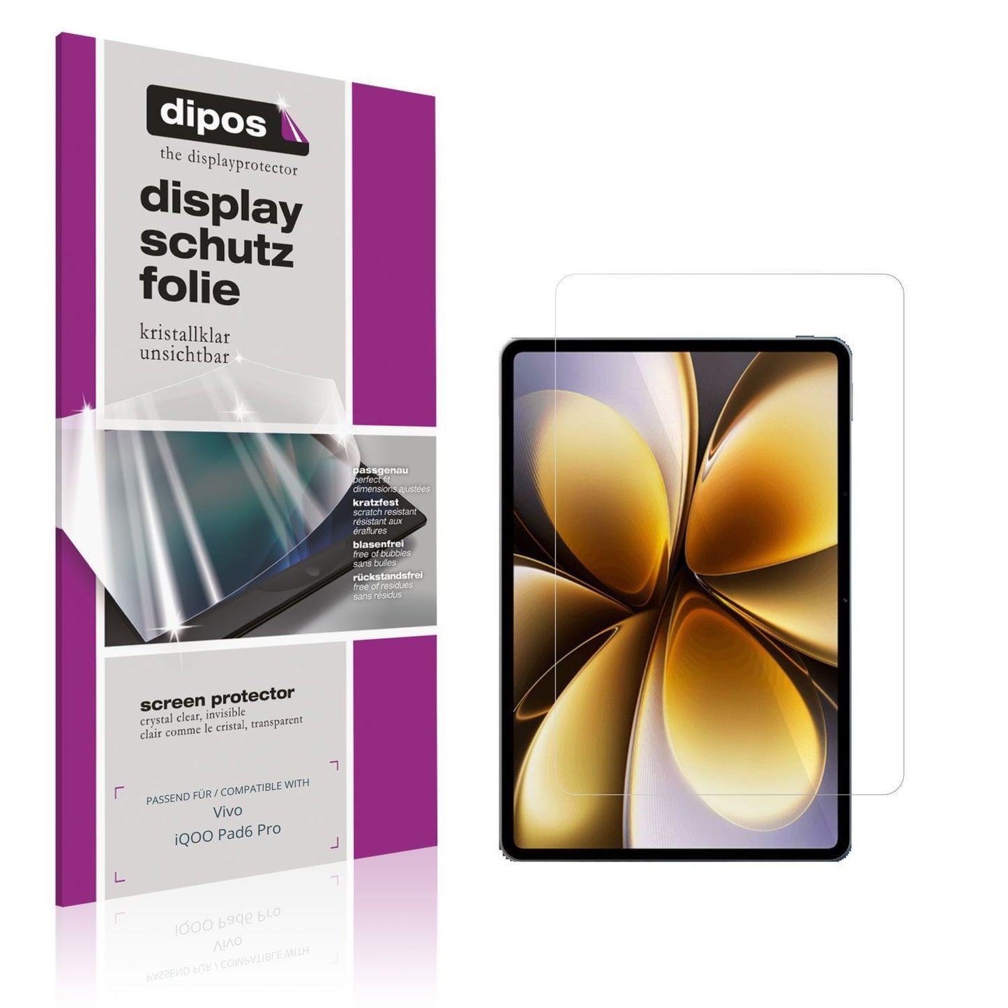 2x Schutzfolie klar für Vivo iQOO Pad6 Pro Display (1)