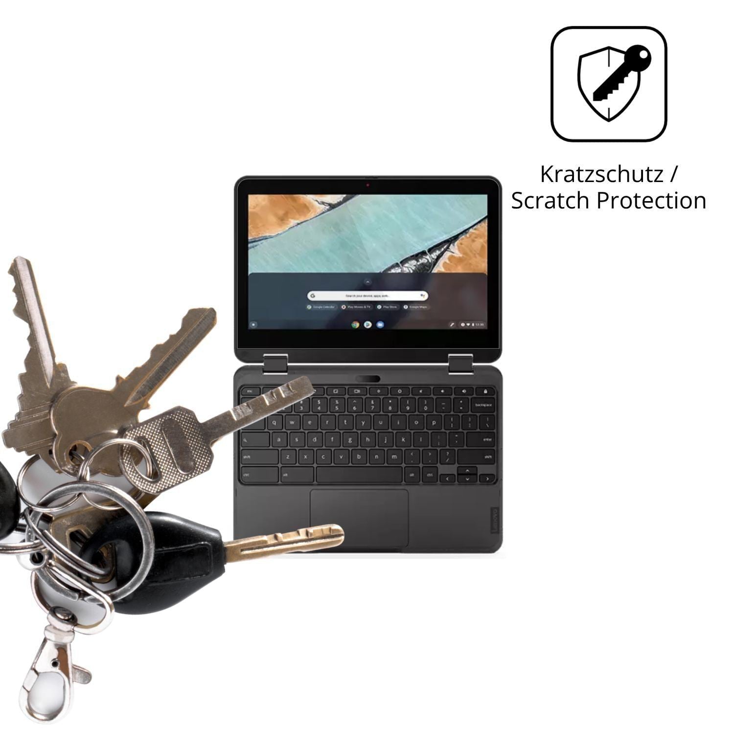 2x Schutzfolie klar für Lenovo 300e Chromebook Gen (4)