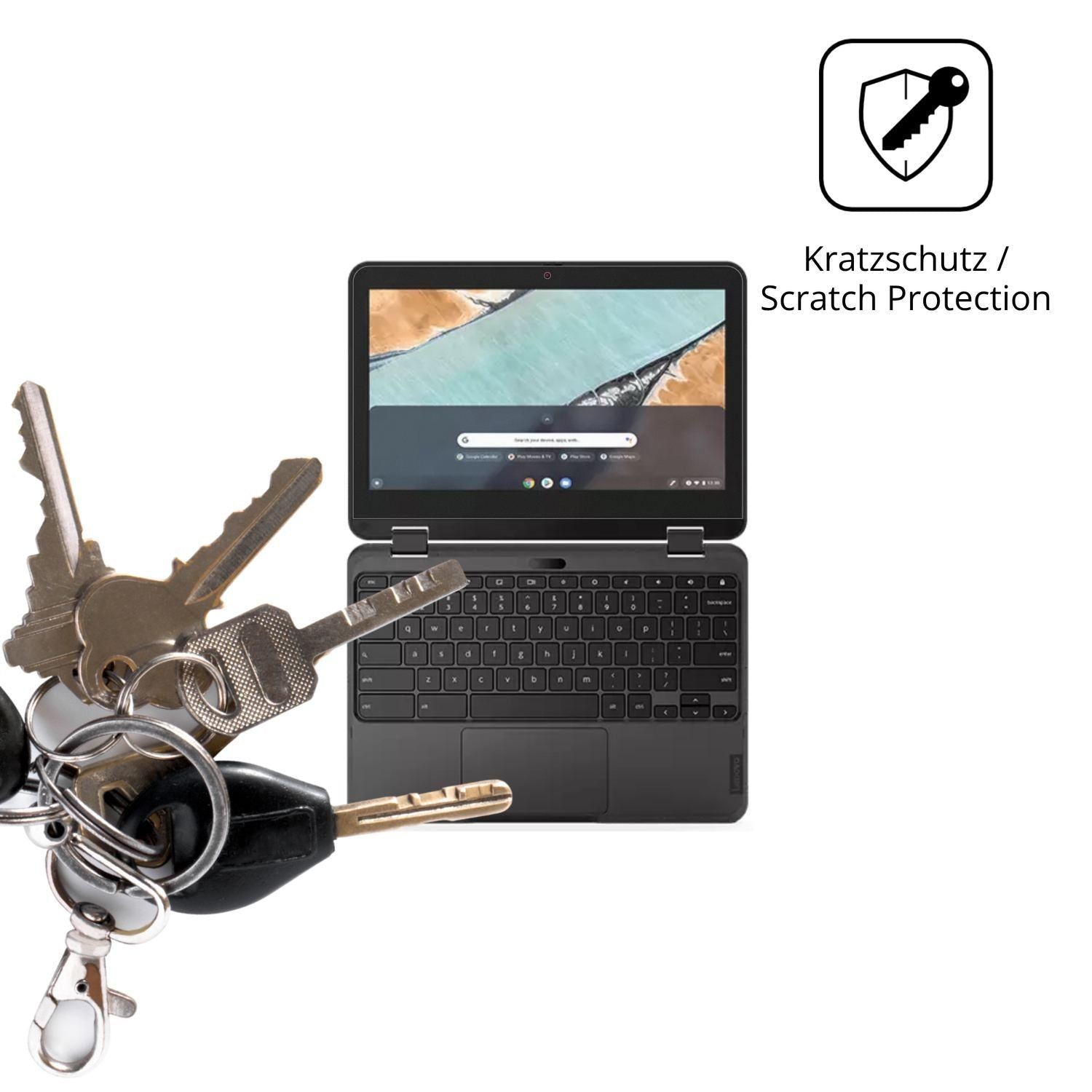2x Schutzfolie matt für Lenovo 300e Chromebook Gen (4)