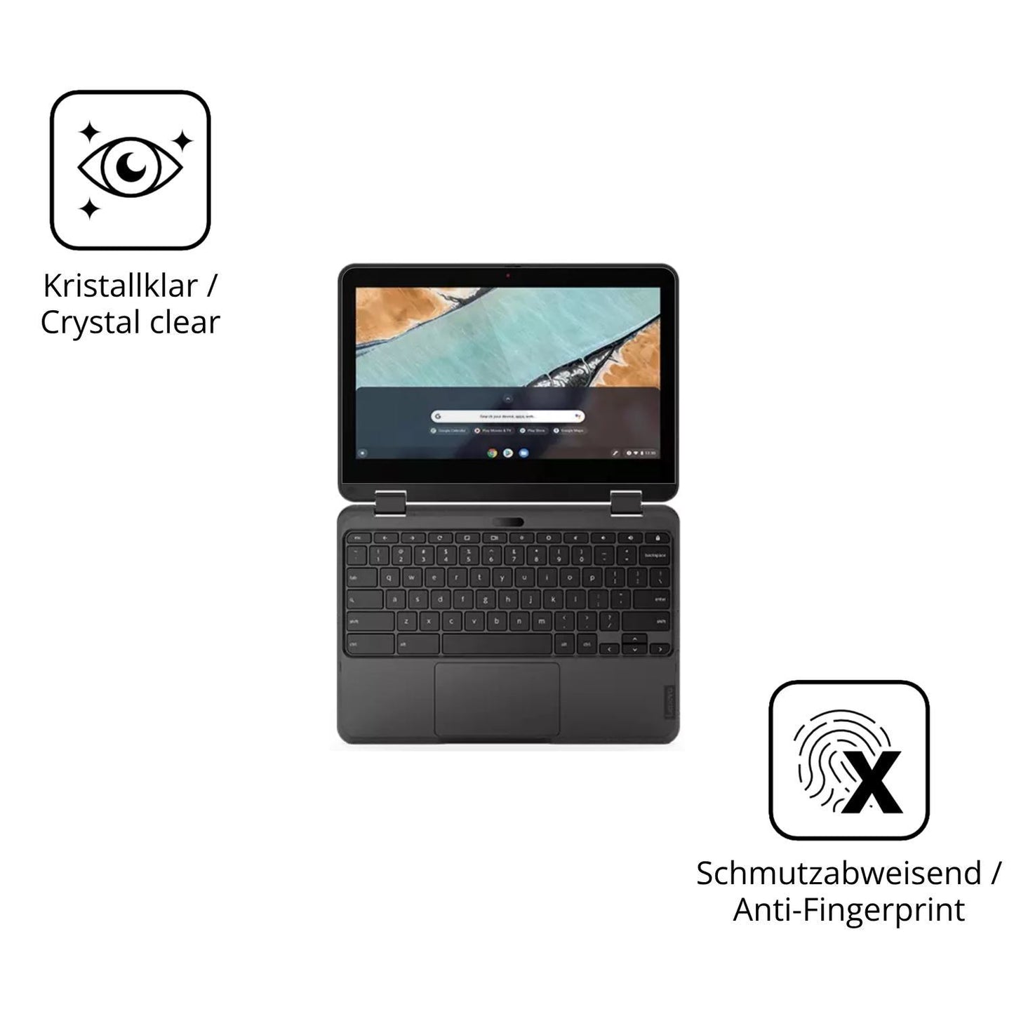 2x 9H Schutzfolie für Lenovo 300e Chromebook Gen 3 (5)