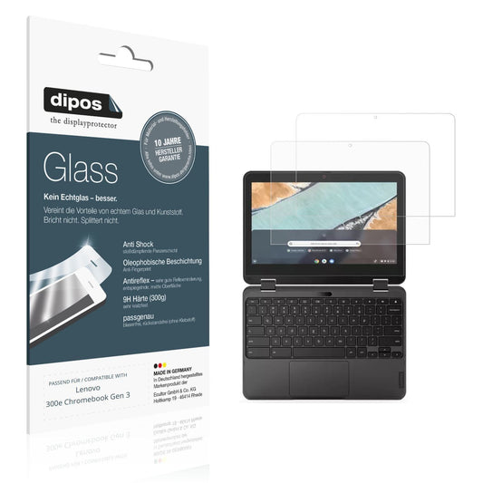 2x 9H Schutzfolie matt für Lenovo 300e Chromebook  (1)